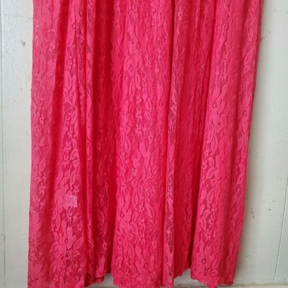 Pinkblush maternity maxi dress Pink Color Lace Open Photoshoot Size Large New - Picture 8 of 13